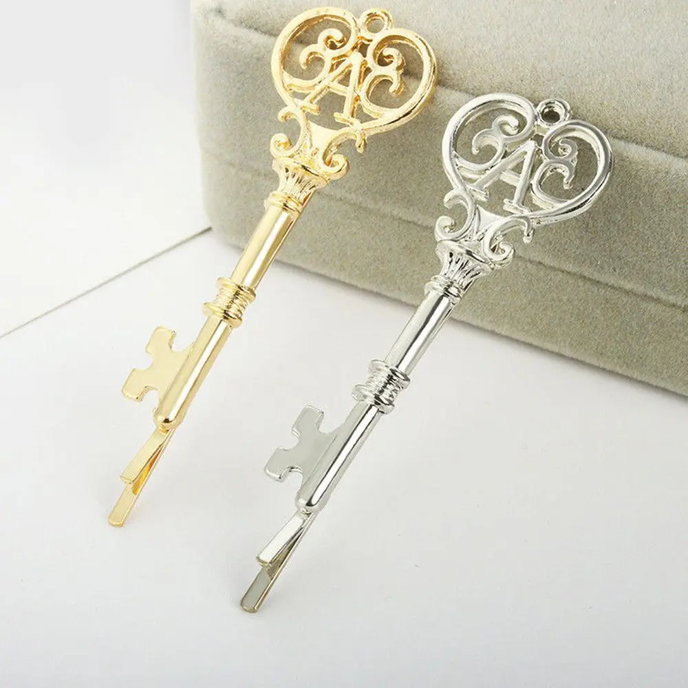 1pc Unique Retro Key Shaped Leaf Hairpin Hair Clip Stick Barrette Hair Accessories Headwear Hairpins Gifts Hair Accessories New