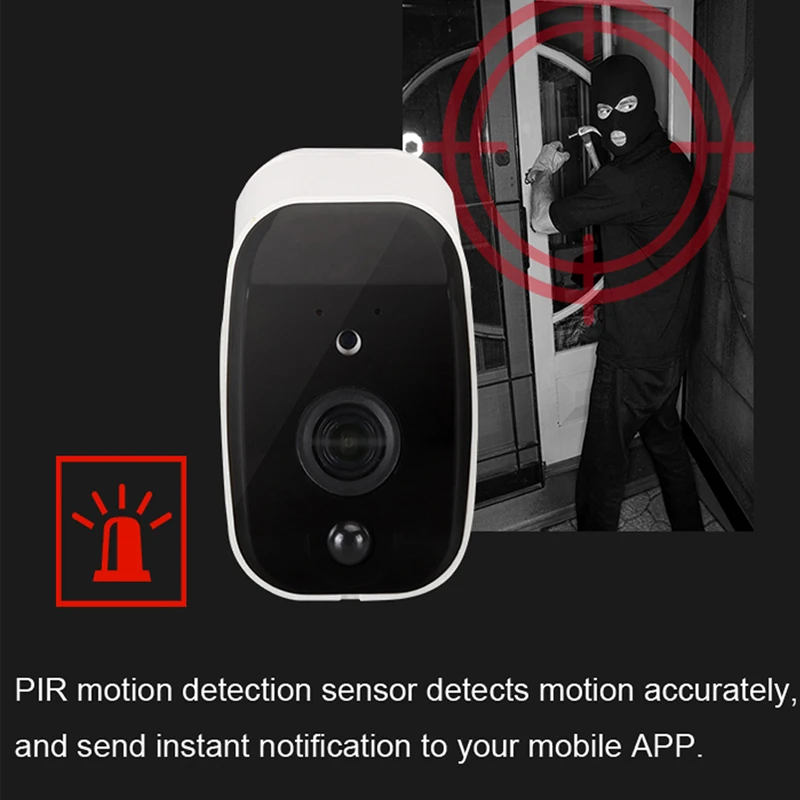 DAYTECH Battery Powered 1080P Wireless IP Camera WiFi 2MP HD Surveillance Camera Waterproof CCTV In