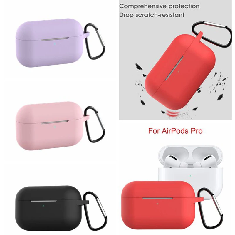 Силиконовый чехол для Airpods Pro, беспроводной чехол с Bluetooth для apple airpods pro, чехол для наушников, защитный чехол для Air Pods pro 3