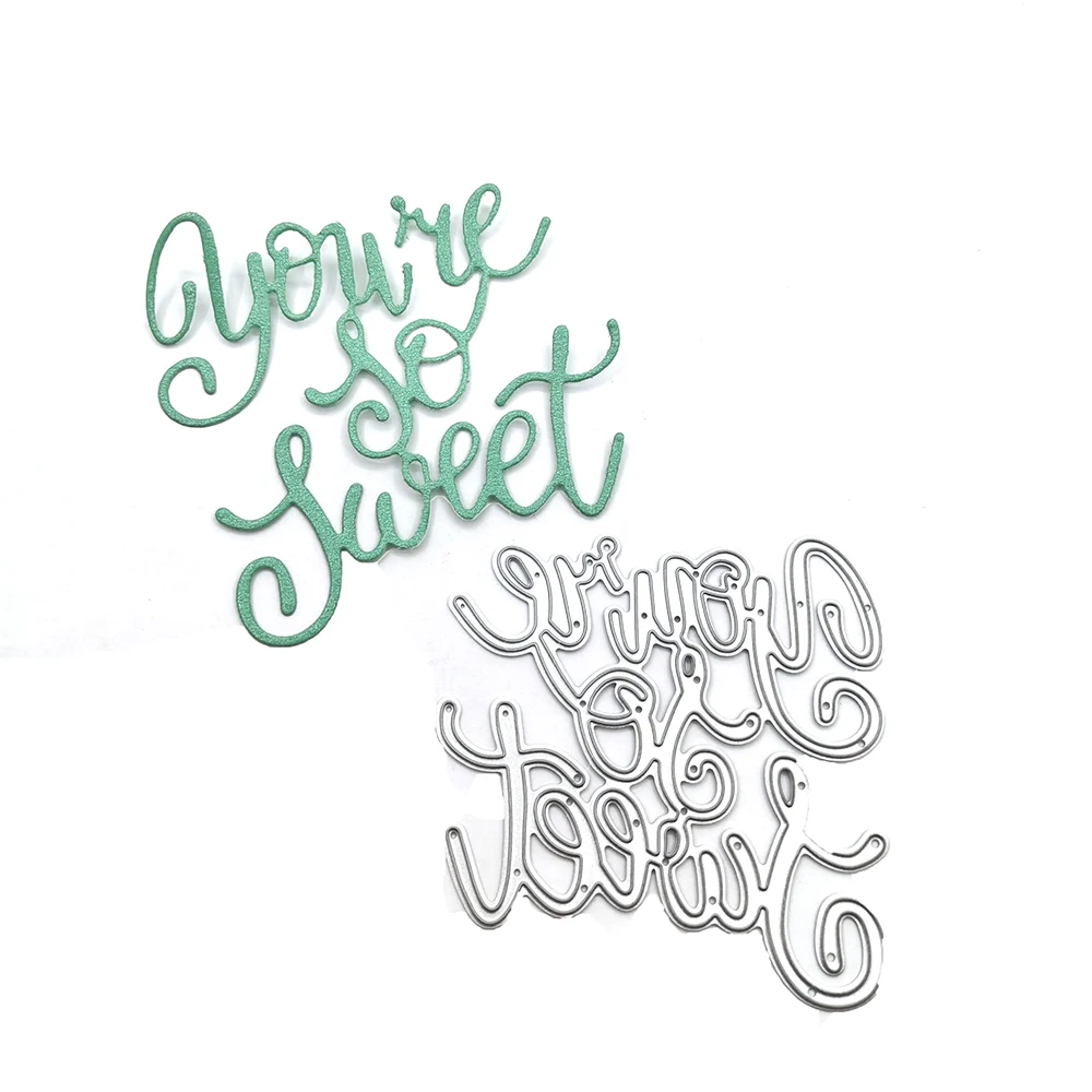 

Julyarts Sweet Letter Stencils For Card Making Natal For kids Embossing Craft Cutting Die for Baby Carbon Steel Cut Die