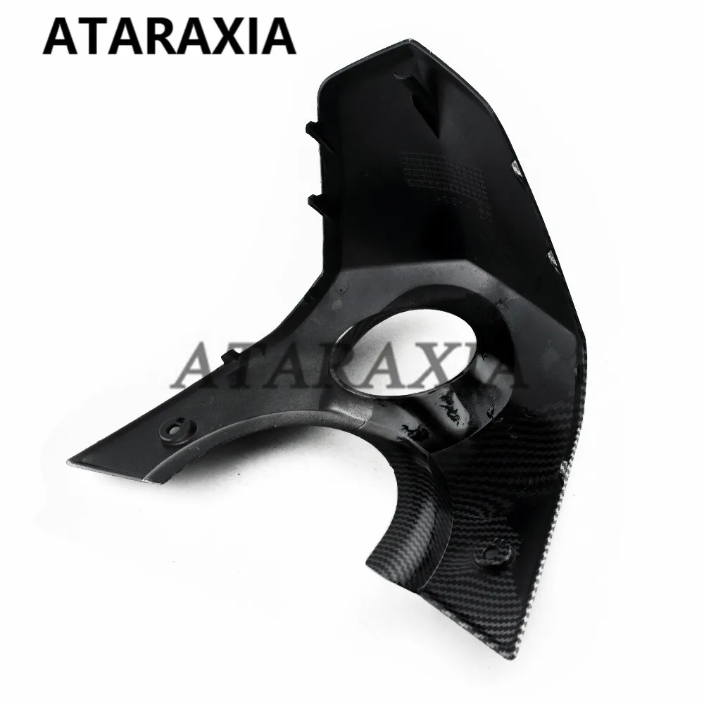 오토바이 연료 가스 탱크 키 잠금 커버 페어링 카본 페인트 블랙 주입 Yamaha TMAX530 Tmax530 2012 2013 2014 2015 2016
