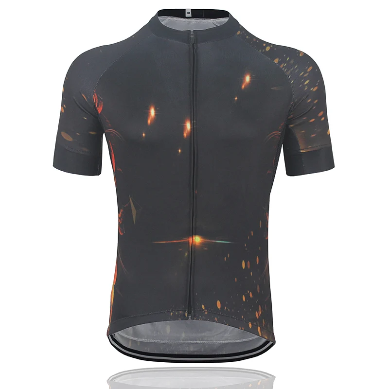 2019 NEW Summer men's cycling Jersey flaming Phenix Cycling Clothing team MTB / road Bicycle Clothes bike wear 3 pockets behind