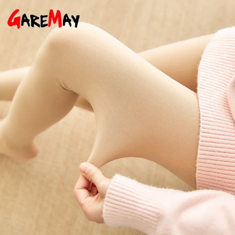Leggings Women Winter Warm Flannel Thermal Skinny Thick High Elastic Waist Leggings Pants Velvet Female Casual Cashmere Trousers