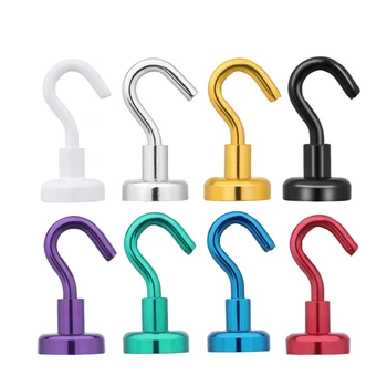

Magnetic Hook Heavy Duty(22lbs) Magnetic Hooks For Hanging Reusable Hooks For Indoor Outdoor Kitchen Bathroom Bedroom Garage Dre