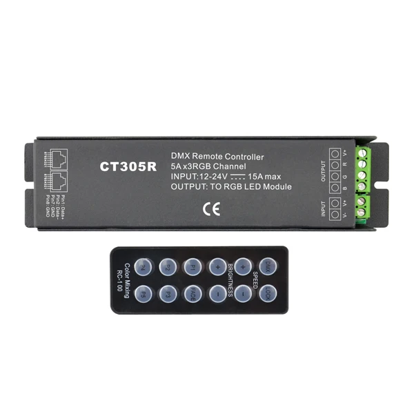 CT305R Controller DMX 3 Channel*5A DMX512 Constant Voltage Decoder 