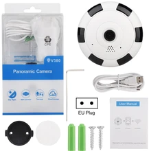 960P HD 360 градусов панорамная Wi-Fi камера беспроводная Wifi ip-камера Домашняя безопасность наблюдение ight Vision контроль температуры