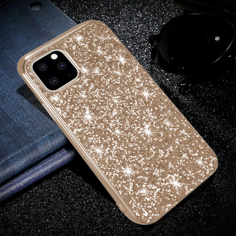Чехол для iphone 11 pro max, Роскошный чехол для i phone 11pro 11max iphone 11, блестящий бампер для iphone 11pro, Жесткий Чехол со стразами