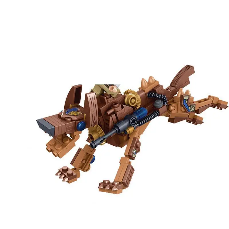 

Steam Age Series Steampunk Dog Building Blocks Compatible All Brands DIY Model Bricks Assembled Educational Toys Children Gifts