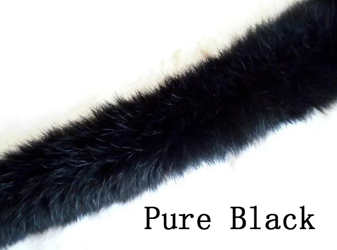 Натуральный утолщенный мех кролика отделка одежды аксессуары из натурального меха полосы для свитера пальто капюшон шляпа Diy пушистый WLC1907