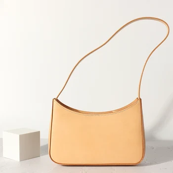 

Minimalism Style Genuine Leather Pure Color Women Shoulder Bag 2020 New Italy Cowhide Fashion Female Tote