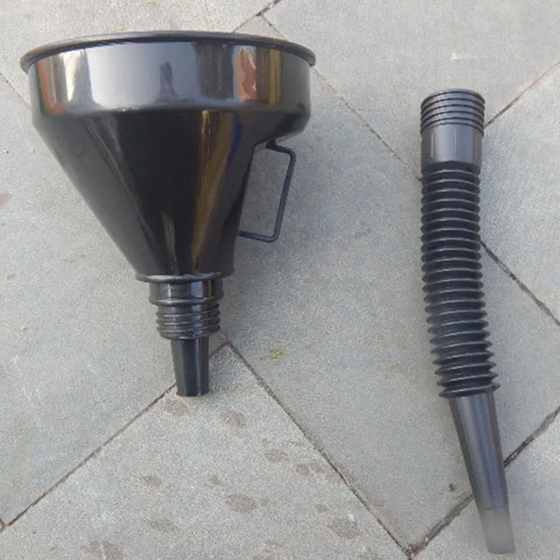 Автомобиль Мотоцикл заправка более длинный фильтр воронка бензиновый двигатель масло дизельная добавка сельскохозяйственная машина многофункциональная Черная воронка