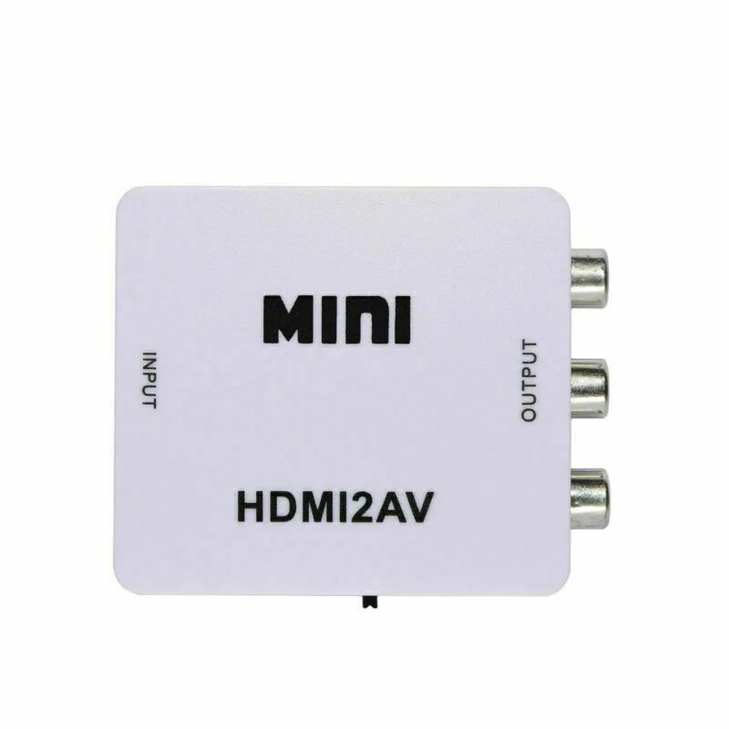  Convertitore Mini Composito Portatile 1080P HDMI A RCA Audio Video CVBS AV Adattatore Convertitore 
