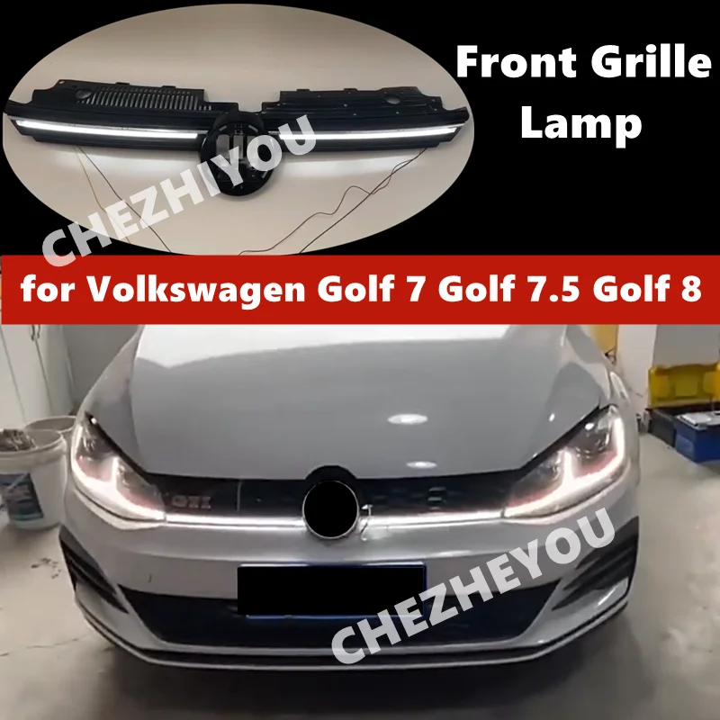 フォルクスワーゲン　vw ゴルフ6 GTI フロント一式 ヘッドライト　グリル フォルクスワーゲンゴルフ67.5,7.5,gti用フロントグリルランプ
