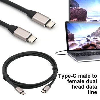 

5A 100W USB 3.1 PD Portable 4K Video GEN2 Accessories Audio Hard Drive Fast Charge Type-C Data Cable Double Head Multifunctional