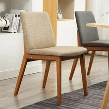 Мебель для дома в скандинавском стиле, минималистичное кресло для спальни, кабинета, стул из твердой древесины, спинка для офиса, ресторана, встречи, кофе, отеля, столовой, современные стулья