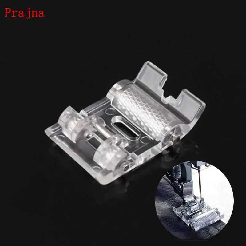 

Prajna 1PCS Low Shank Roller Presser Foot For Singer Household Sewing Machine DIY Apparel Sewing Accessories On Fabric Leather
