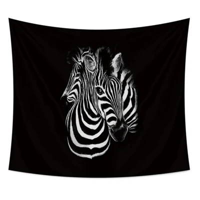 Zebra-2 Гобелен с мандалой, настенный, с животными, психоделический ковер, настенный гобелен, Зебра, хиппи, бохо, Декор, Настенная ткань, тапиз, настенное одеяло для йоги - Цвет: Zebra-2