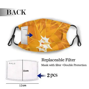 

protective mask with filter Orange anti dust PM2.5 reuse adult teen child girl