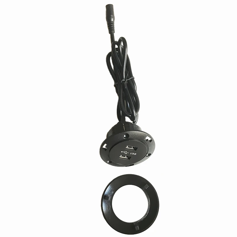 Dc5521 интерфейс 1,03 м двойной USB кабель для зарядки мобильного телефона Вход/Выход 5v2a кабель для зарядки мобильного телефона можно зажимать