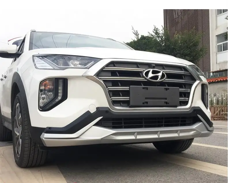 Для hyundai Tucson бампер передний+ задний протектор Анти-Ударная пластина Высокое качество абсолютно ABS автомобильные аксессуары