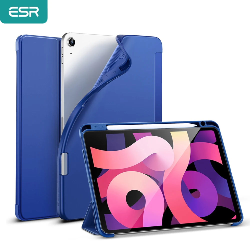Чехол ESR для 2020 iPad Air 4 10 9 8 го поколения мягкий умный чехол из ТПУ с держателем
