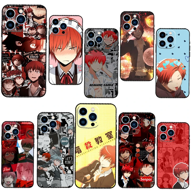 best iphone 13 mini case Karma Akabane Assassination Classroom Case For Apple iPhone 13 Pro Max 12 Mini 11 XS MAX XR 6S 7 8 Plus SE Silicone Phone Cover iphone 13 mini case