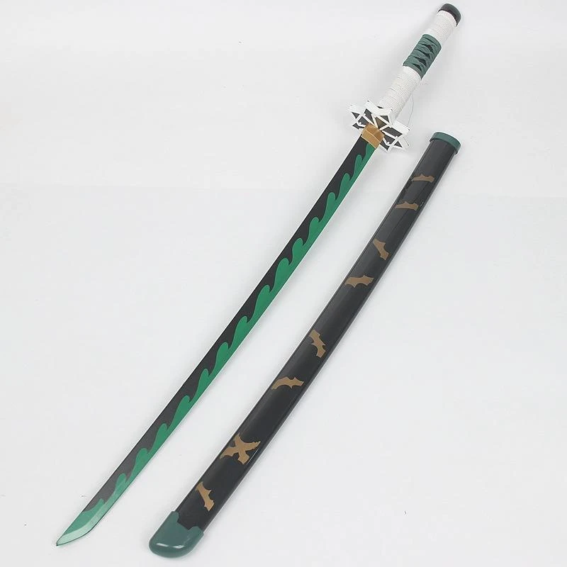 悪魔のブレード木製剣悪魔特効コスプレ Shinazugawa Sanemi サムライ剣刀忍者ナイフ小道具ティーンおもちゃ Toy Swords Aliexpress