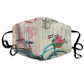 

Face Mask Cute Cats Fishbone Trendy Cycling Half Face Earloop Ski Mask for Girls