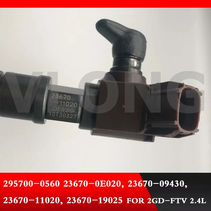 Дизельное топливо инжектор 295700-0560 для 2GD-FTV 2.4L 23670-0E020, 23670-09430, 23670-11020, 23670-19025