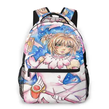 

Card Captor Sakura Shoulder Bag for Teenage Card Captor Sakura Magical Girl Sakura Fashion Students Backpack