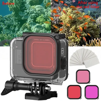 

For Gopro 8 Waterproof Housing Case Diving 60M Cover Protective Shell Underwater Box For Go pro Hero 8 Black Camera Accessories
