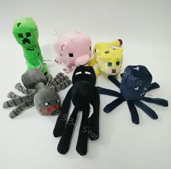 

24 styles Minecrafted Stuffed Plush Toys Doll Zombie Bat Squid Mooshroom Enderman Ocelot Pig Baby Sheep Kids Birthday Gift Toys
