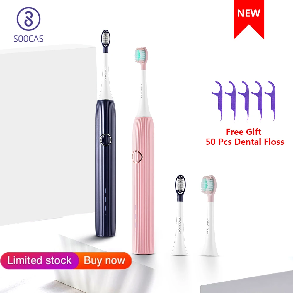  SOOCAS V1 Electric Toothbrush Sonic Ultrasonic Automatic ToothBrush Type-C Rechargeable Waterproof 