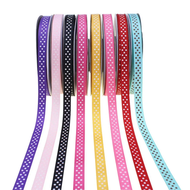 25 ярдов/партия декоративные ленты в горошек 9 мм|Ленты| |