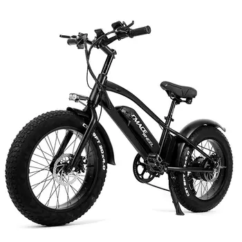 

[EU Direct] CMACEWHEEL T20 48V 10AH 750W Electric Bike 20in Fat Tires 3 Modes Speed Electric Bicycle 45KM/H Top Speed Disc Brake