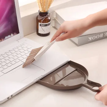 

Creative New Style Mini Broom Dustpan Packaged Combination Household Soft Bristle Magic Broom Scan Desktop Cleaning Brush