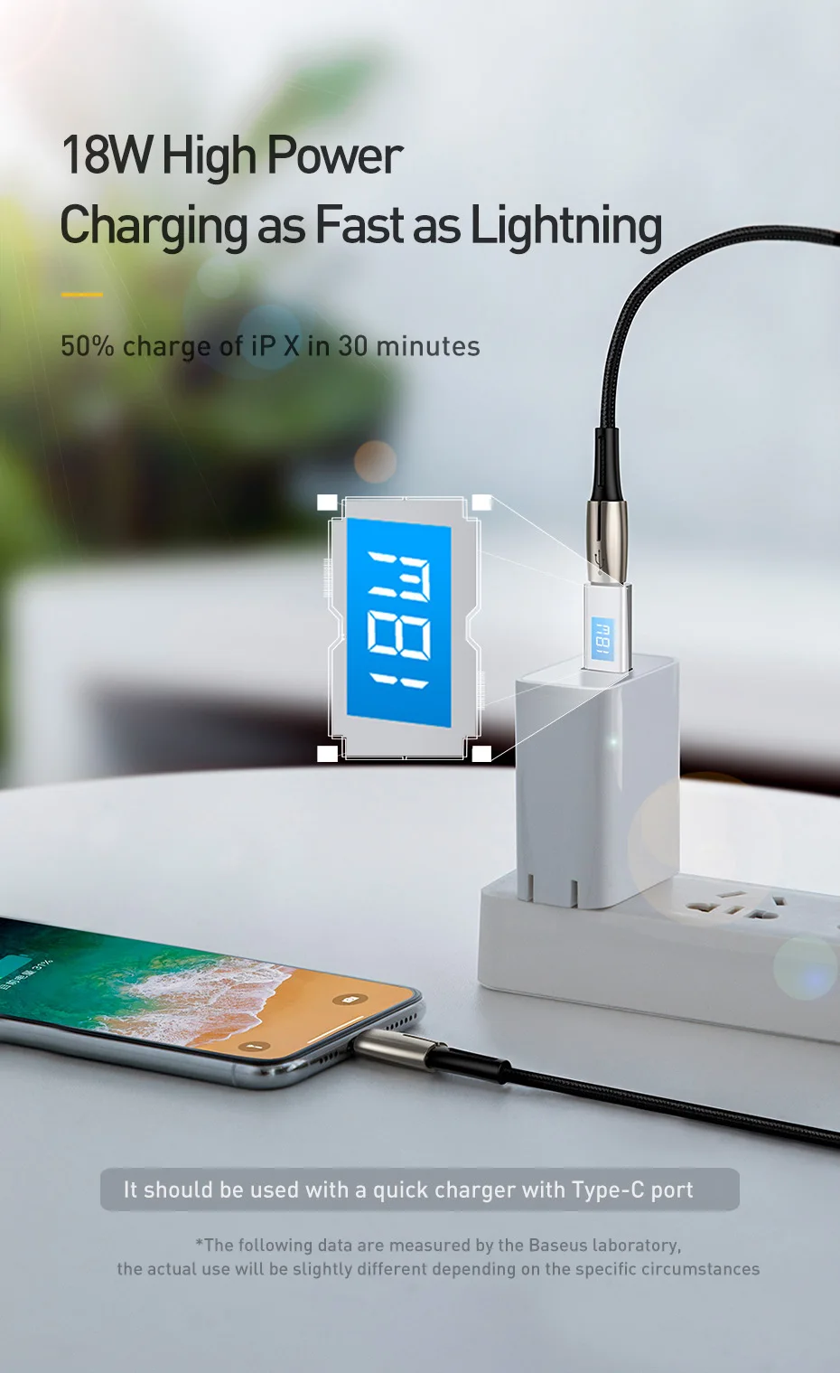 Baseus usb type-C-USB кабель для iPhone 11 Pro Max 18 Вт PD быстрое зарядное устройство type-c USB C кабель для iPhone Xs Max шнур для передачи данных