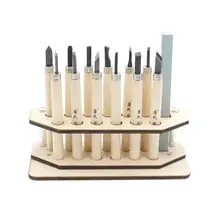 12 шт. резное долото ручной инструмент с держателем деревянная ручка стальной резной нож деревообрабатывающий долото для плотника по дереву