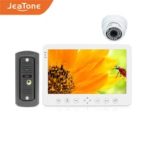 JeaTone – visiophone filaire 7 "hd avec capteur de mouvement et Vision nocturne IR, sonnette vidéo pour la sécurité de la maison, caméra d'intérieur 1200TVL