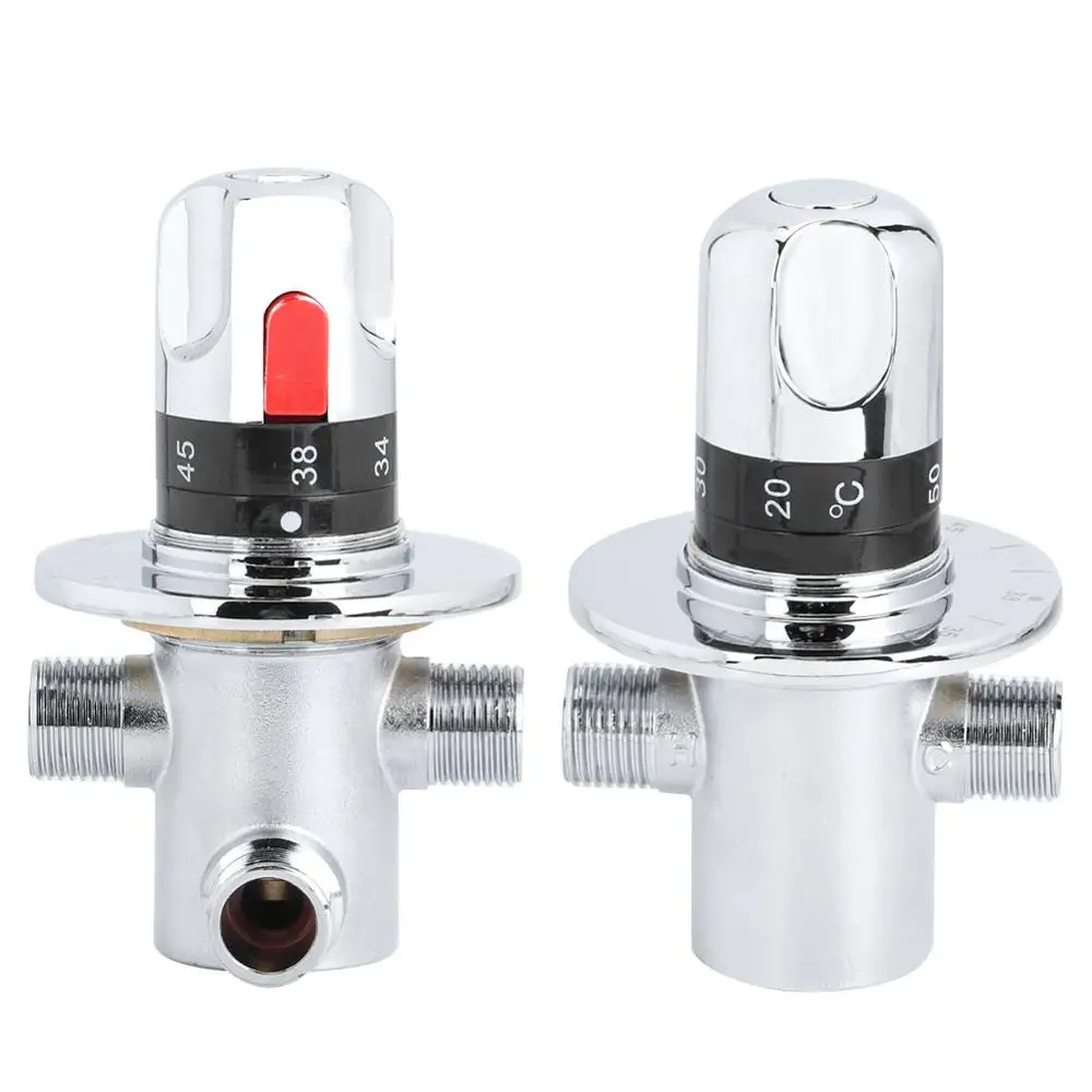 Регулируемый термостатический смесительный клапан латунный смеситель