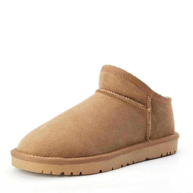 2021 new arrive Nature wool Sheepskin real fur mini ankle winter Casual women snow boots High-qualIty Genuine Leather lady shoes 