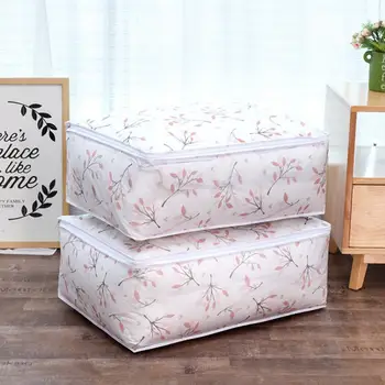 

Foldable Storage Bag Quilt Pillow Blanket Organizer PVEA Moisture-proof Dustproof Storage Organizer Clothing Blanket Storage Bag