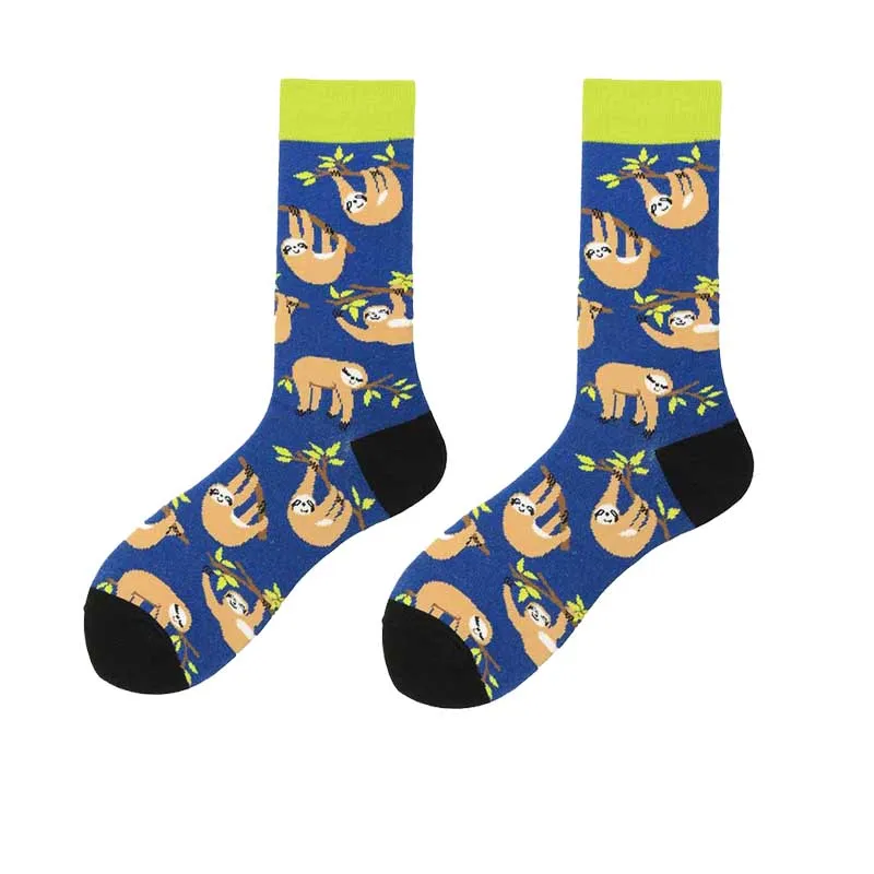 21 Creative Food Animal Socks Combed Cotton Funny Socks Men Novelty Design Airplane Dinosaur Crew Skateboard Socks Calcetines Hombr - Цвет: 21