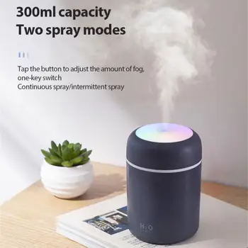 

Aromatherapy Diffuser Air Humidifier Aroma Diffuser Machine Essential Oil Mist Maker Quiet Aroma Humidifier 300ml Water Tank