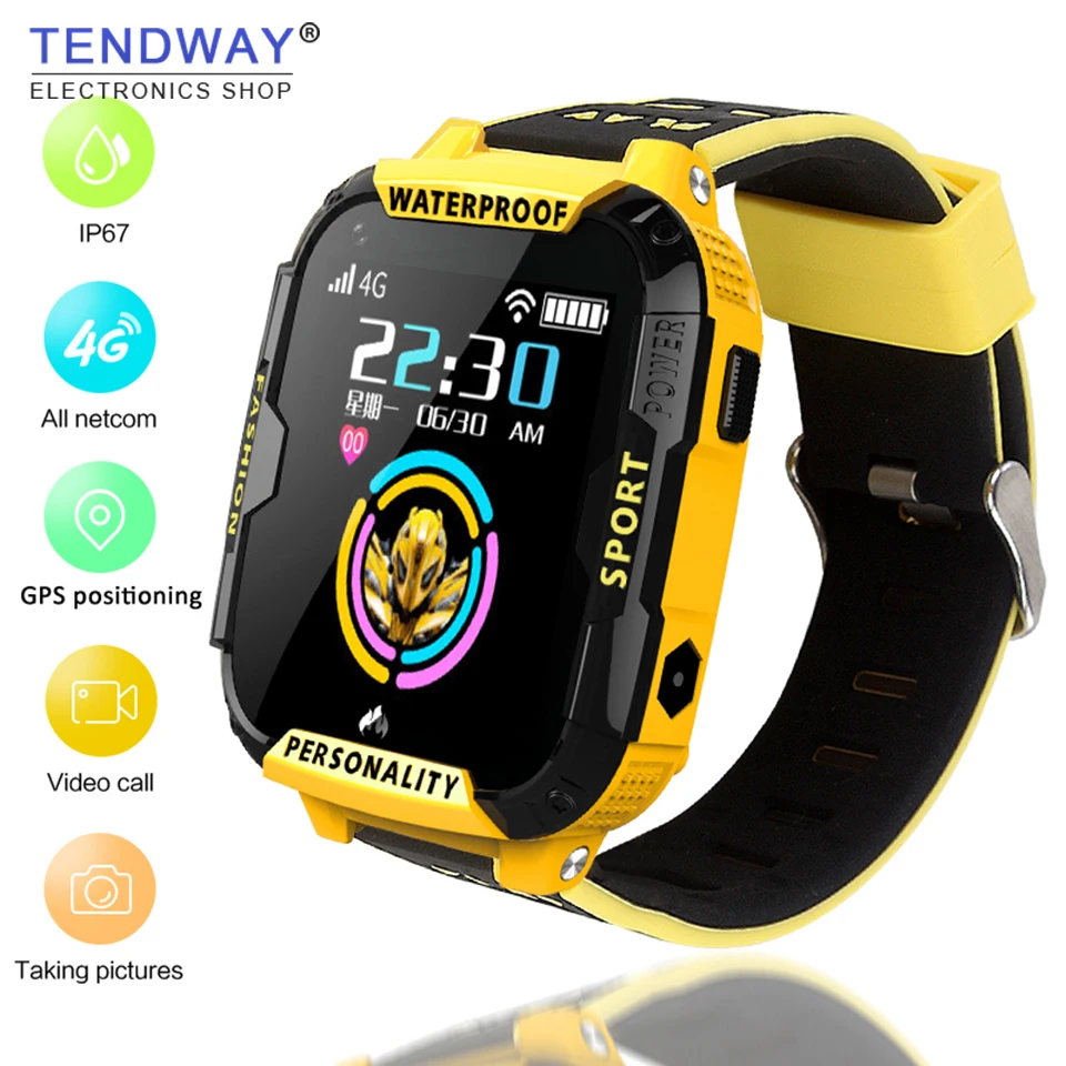 

Tendway 4G Child Smart Watch GPS Positioning Tracker wifi Connection Video Call SOS one button Help Baby Smart Watch Kids Gift