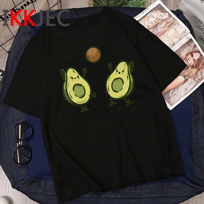 Футболка женская с принтом авокадо милая мультяшная футболка графическим аниме