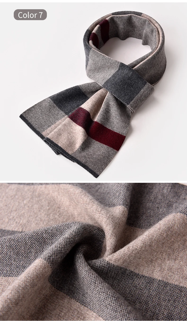 Зима 100% шарф из овечьей шерсти для мужчин бренд 2019 плед Теплое кольцо Echarpe обертывания мужские пашмины глушитель Foulard настоящая шерсть шарфы