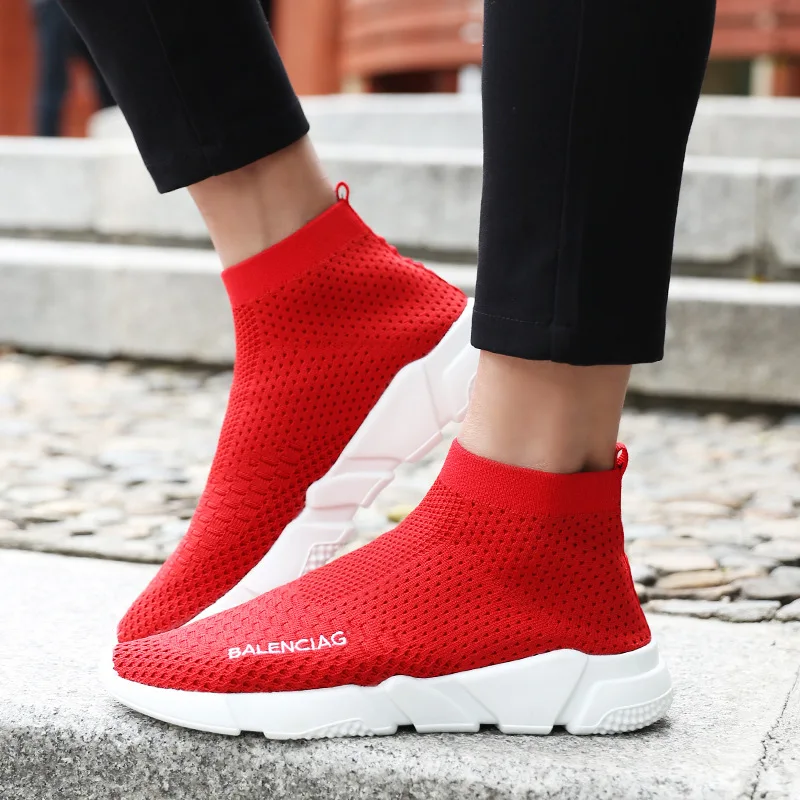 

Wa zi xie MEN'S SHOES Spring Trendy Shoes 2019 New Style High Shoes Men Couples Versatile Casual Sports Shoes Women's