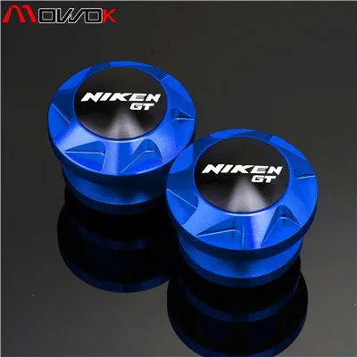 Аксессуары для мотоциклов Achterbrug Spoelen slider M6 стенд schroeven логотип "NIKEN GT" для NIKEN GT NIKENGT - Цвет: blue M6