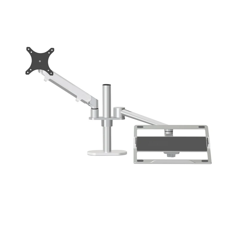 Altura de Alumínio Braço de Montagem em Movimento Titular + 12-17 Ajustável Desktop Braço Duplo 17-32 Polegada Monitor Portátil Suporte Completo Ol-3s - Imagem 2